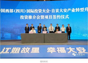 中國(guó)西部 四川 國(guó)際投資大會(huì) 自貢大安產(chǎn)業(yè)轉(zhuǎn)型升級(jí)投資推介會(huì)簽約近70億元